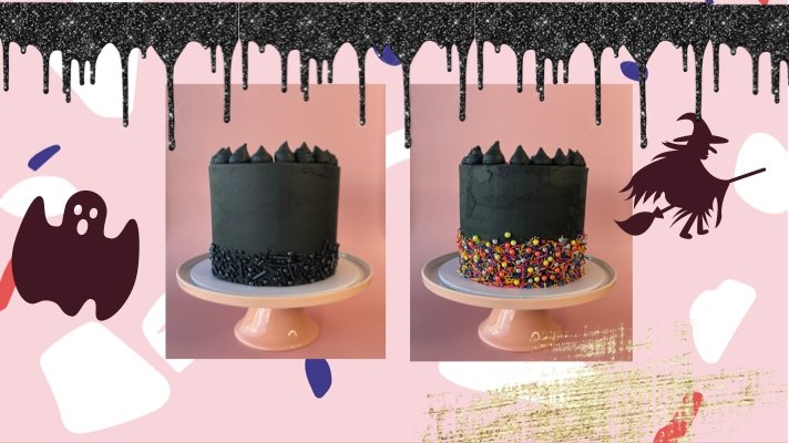 How to Get Spooky Black Buttercream - Flour Lane