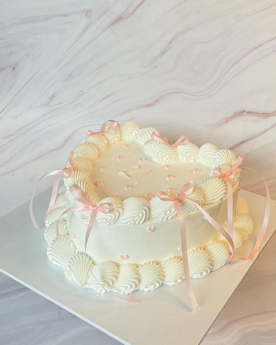 Love is in the Air Pink Heart Cake – Flour Lane