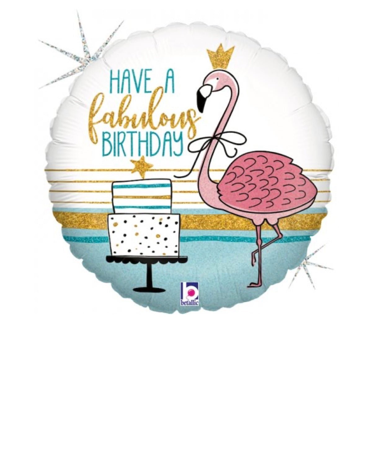 Flamingo Birthday Balloon - Flour Lane