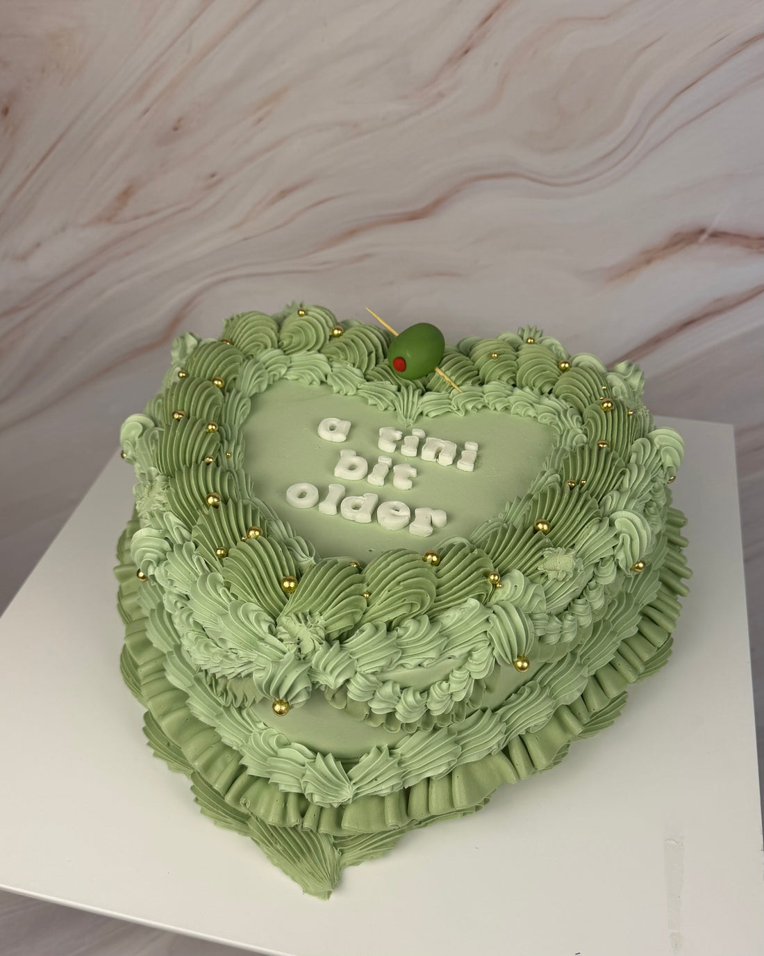 Martini Heart Cake