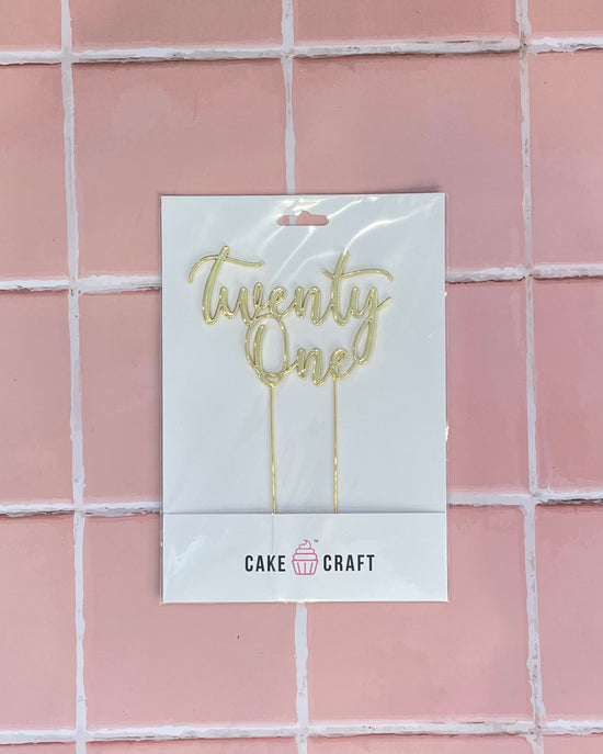 Twenty One Gold Topper
