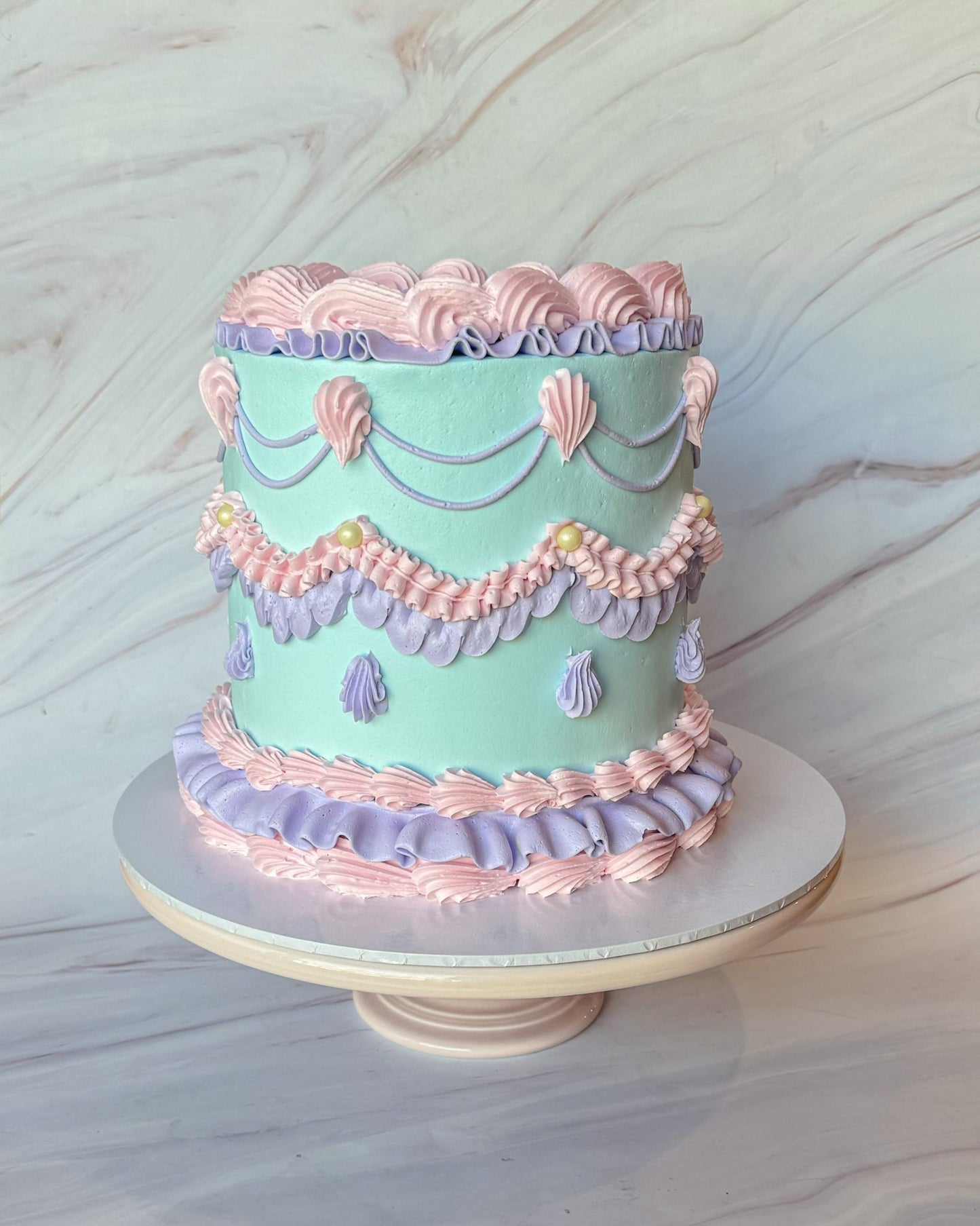 Mermaidia Vintage Cake - Flour Lane