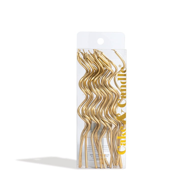 Swirly Candles Gold - Flour Lane