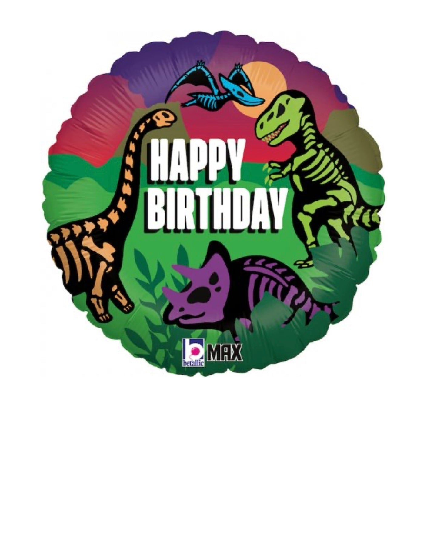 Dinosaur Birthday Balloon - Flour Lane