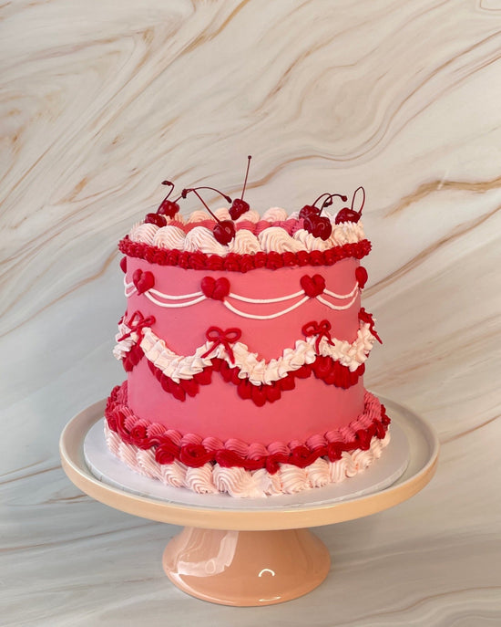 Queen of Hearts Vintage Cake - Flour Lane