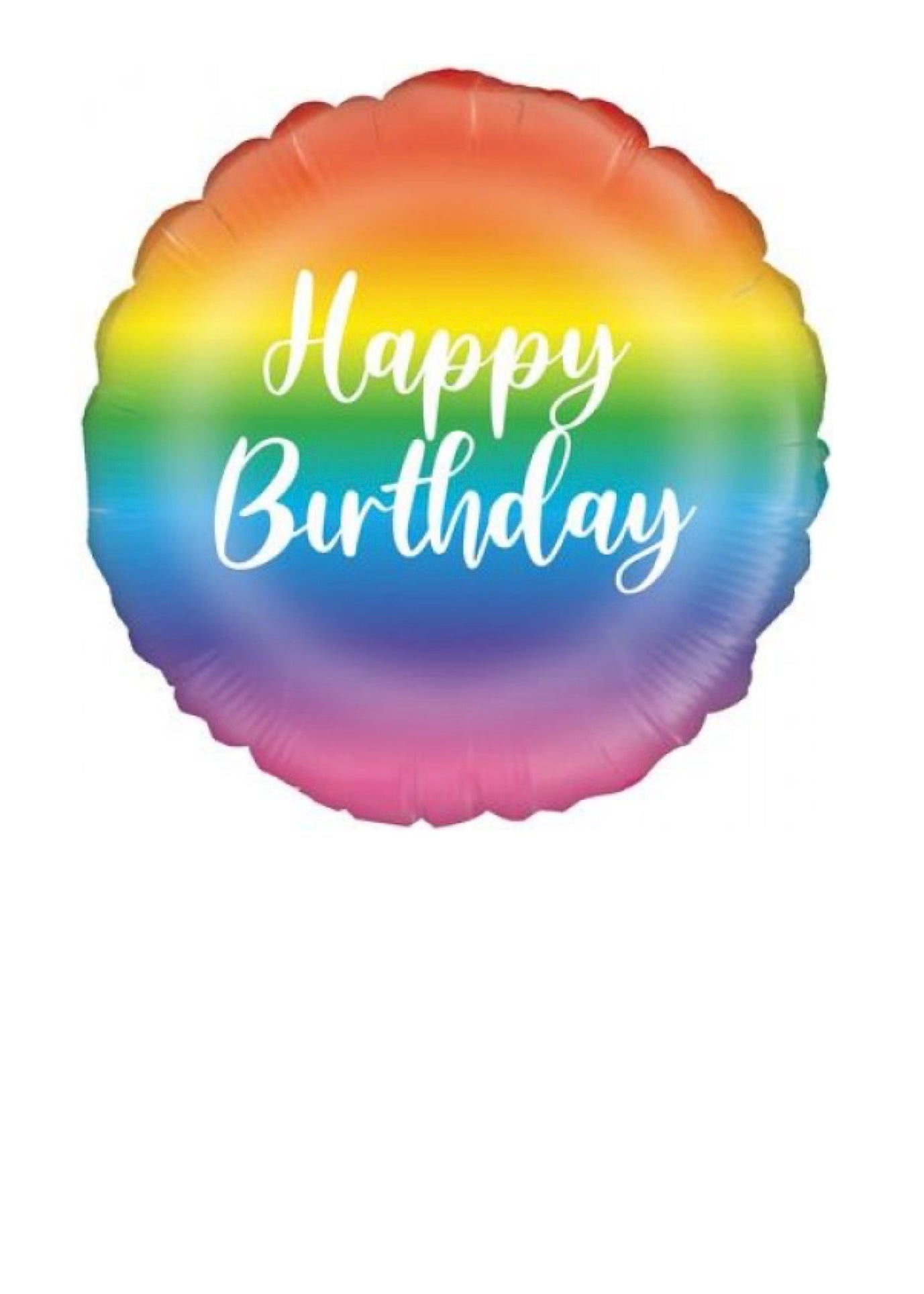 Rainbow Happy Birthday Balloon - Flour Lane
