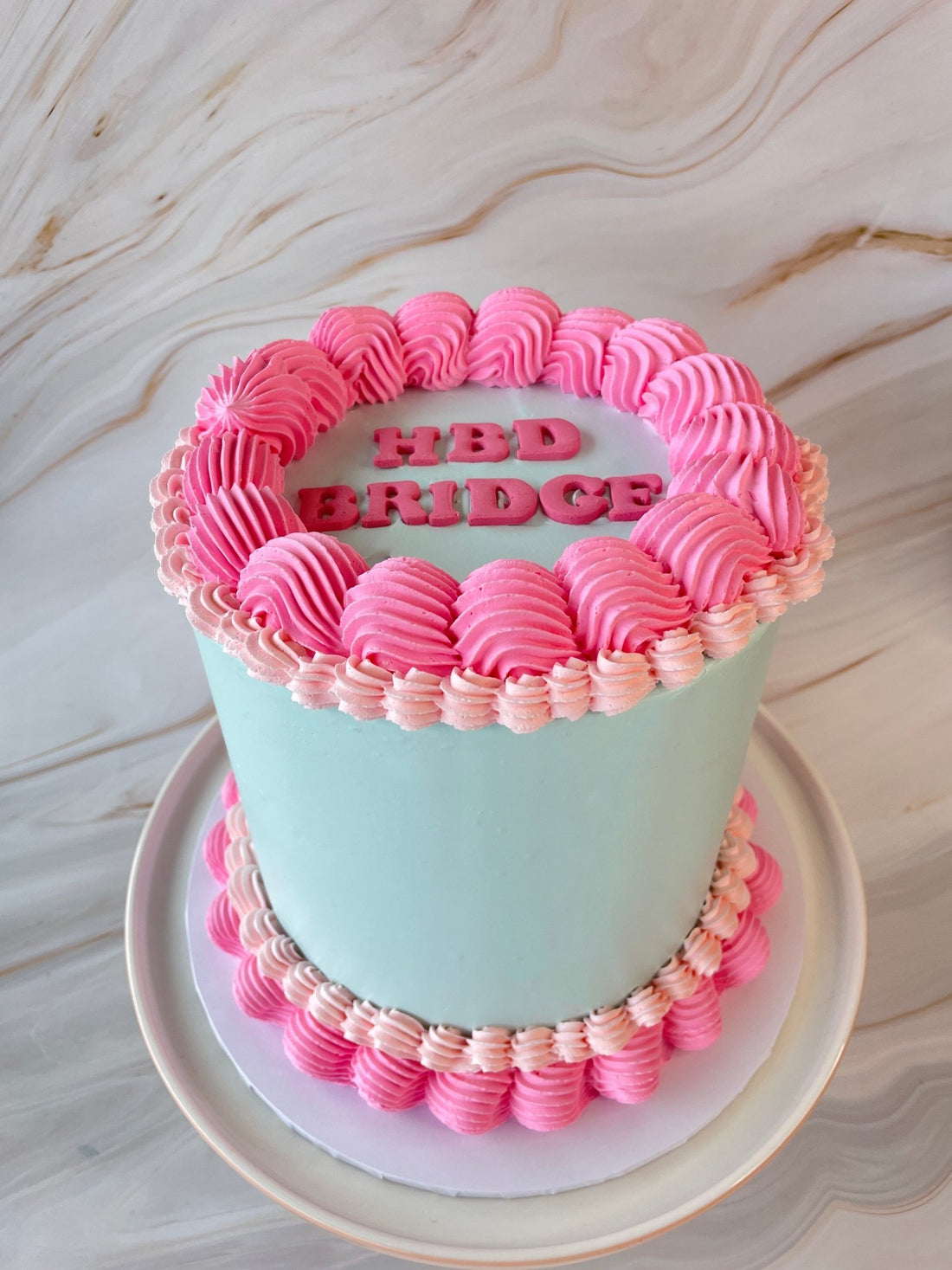 Sunset Blue Cake - Flour Lane