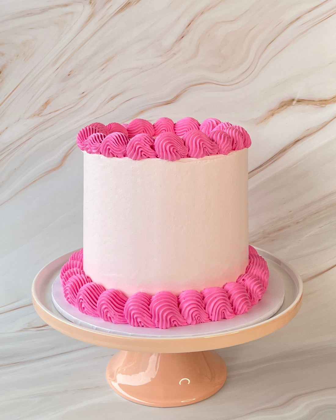 Sunset Pink Cake - Flour Lane